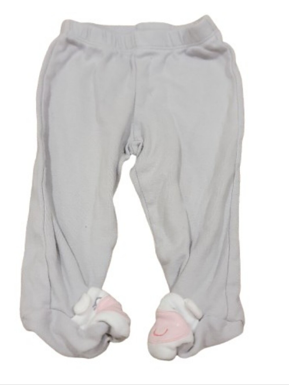 Carters Pull On Footed Elastic Sweatpants Infant Girls Size 6M Gray Cow Joggers
